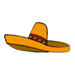 Mexican hat isolated icon vector illustration graphic design