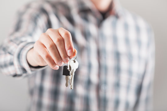 House key in hand