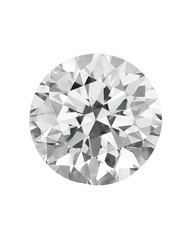 Diamond : top view of loose brilliant round diamonds on white background sharp high quality