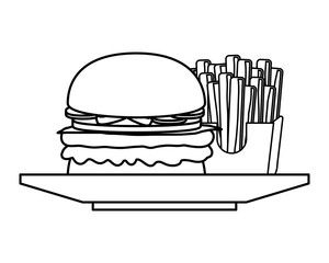 burger vector illustration