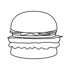 burger vector illustration