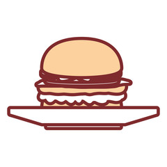 burger vector illustration