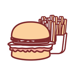burger vector illustration