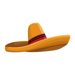 Mexican hat isolated icon vector illustration graphic design