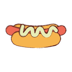 hot dog vector illustration