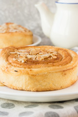 Denish with almond petals