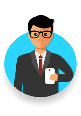 man working in the office