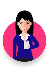 woman working in the office