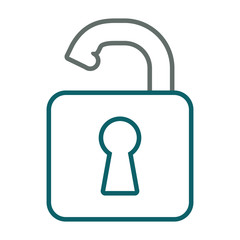 opened padlock icon image
