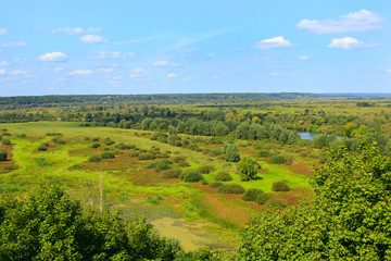 Fototapeta na wymiar wild landscape from a bird's-eye view