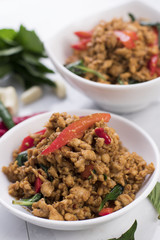 Thai spicy basil stir-fry