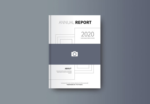 Geometric Book/Report Cover Layout 27
