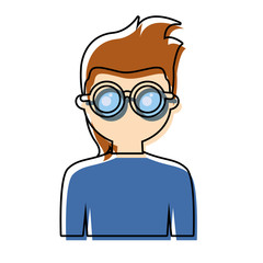 avatar man wearing glasses