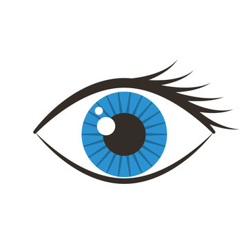 human eye isolated icon vector illustration design