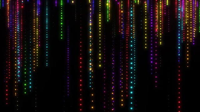 Glittering Particle Streaks Seamless Looping | Raining Glowing Glitter Particles Seamless Looping Motion Background Animated Video Backdrop Loop Multicolored Muticoloured