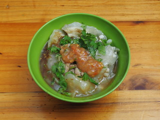 Taiwanese meatballs , the famous gourmet snacks