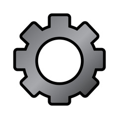 single gear icon image vector llustration design 