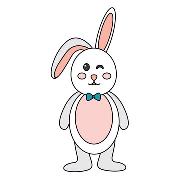 rabbit or bunny icon image vector illustration design 