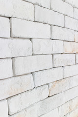 Fototapeta premium White grunge brick wall background