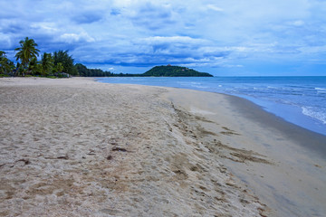 beach Ban Krut Beach, with cloud and rain