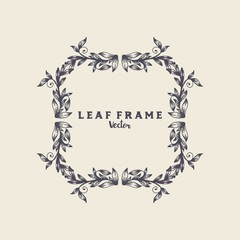 leaf frame vector