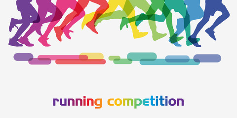 Running people