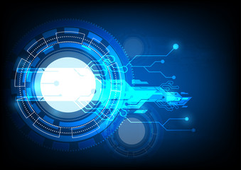 Vector abstract futuristic.Computer network technology background , technology concept. Vector illustration