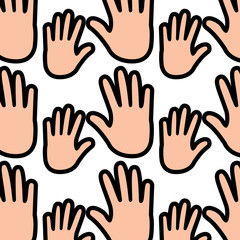 open hand icon image vector illustration design 