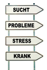 Fototapeta premium Sucht Probeme Stress Krank