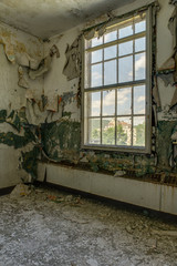 Fototapeta na wymiar Derelict Ward - Abandoned Wassaic State School - New York