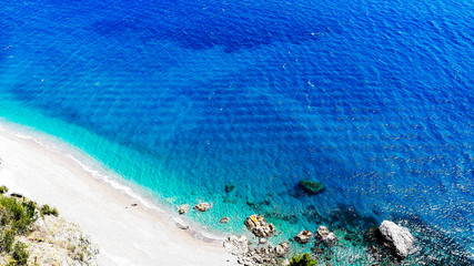 Fototapeta na wymiar Italian blue sea