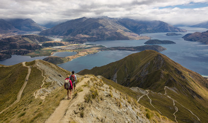 Fototapeta na wymiar Hiking in New Zealand