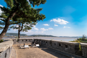 Gapgot Fortification was built in 1679 to protect the Ganghwa Straits from invasions