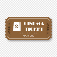 tickets isolated on transparent background
