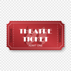 tickets isolated on transparent background