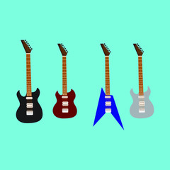 Naklejka premium guitars vector