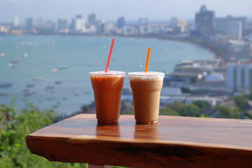 Ice tea and ice coffee