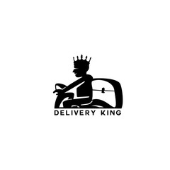 delivery king vector illustration.