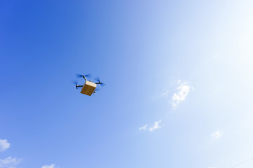 Fototapeta na wymiar drone delivery system