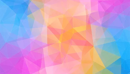 Foto auf Acrylglas Light color Background of geometric triangle shapes. © igor_shmel