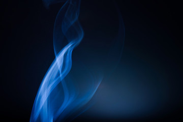 Abstract beautiful smoke on a black background