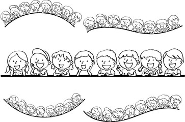 kids with background