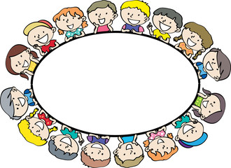 kids with background