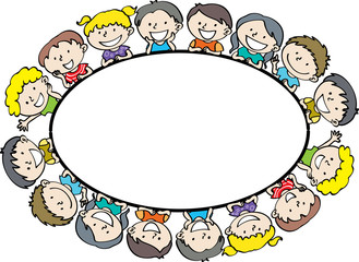 kids with background