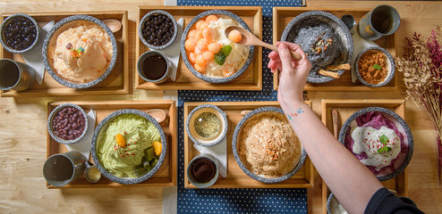 Organic, homemade, healthy meal concept.