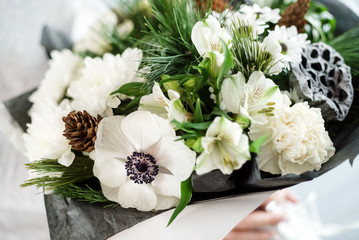 nice bouquet in the hands