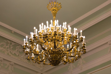 Stylish antique chandelier.