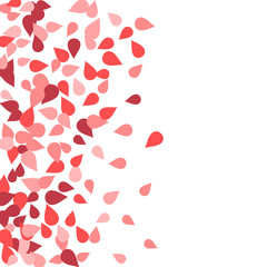 Vector Confetti Background Pattern. Element of design. Colored petals on a white background