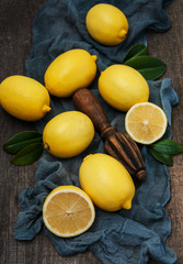 Fresh ripe lemons