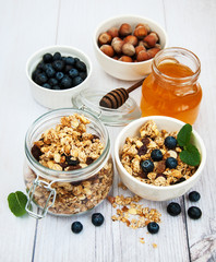 Bowl with granola